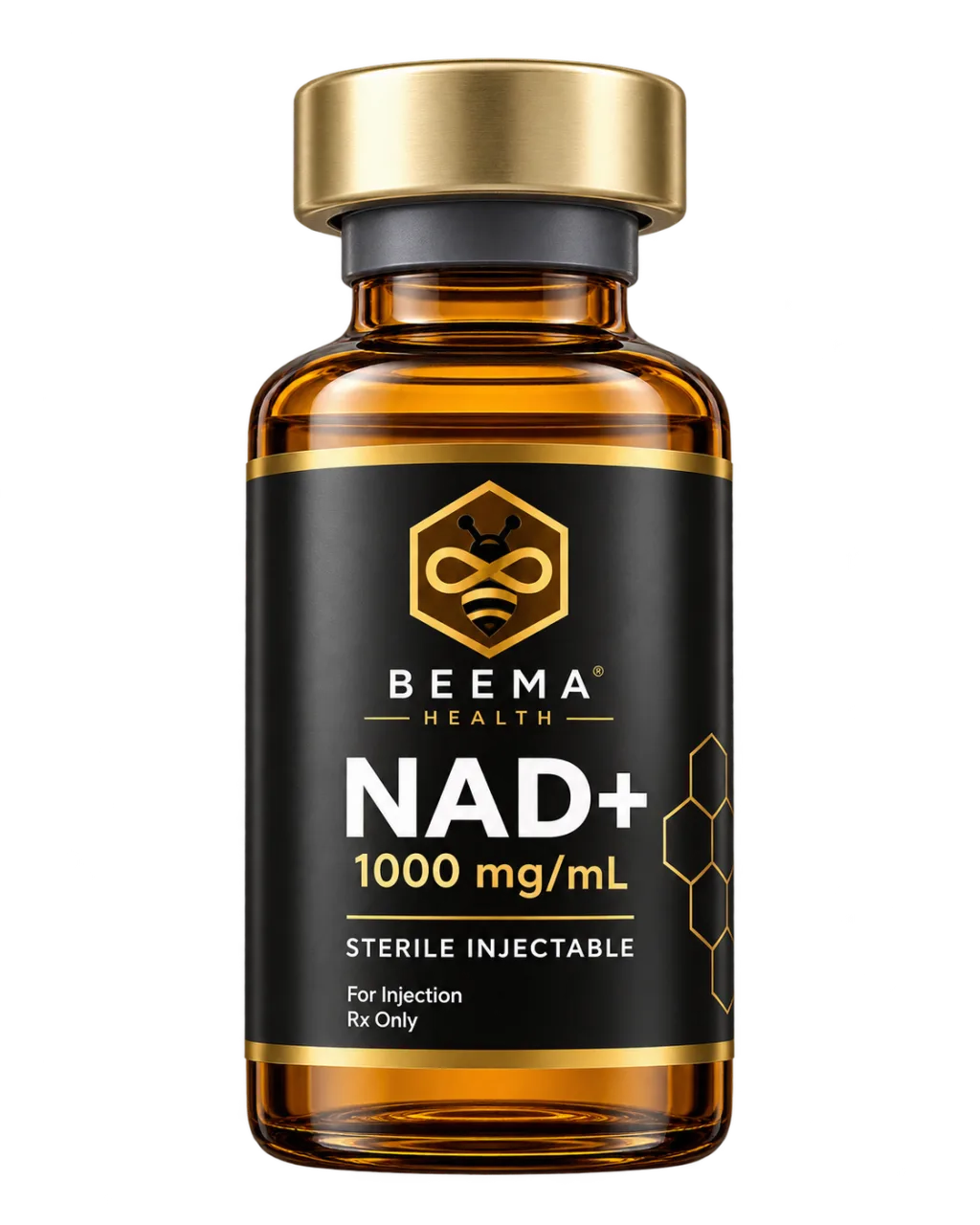 Vial of Beema Health compounded NAD+ injection